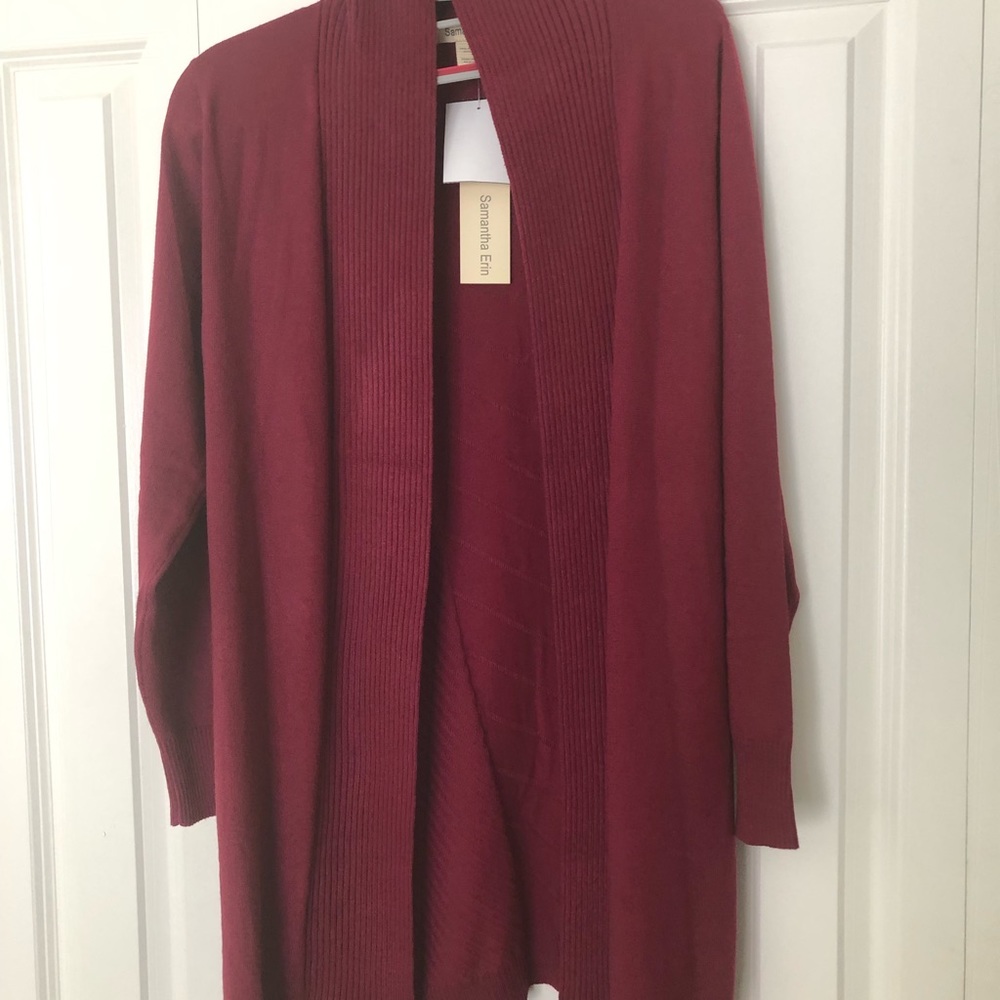 Women sweater Burgundy size small